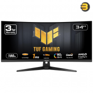 ASUS TUF Gaming VG34VQ3B 34" Ultrawide Curved Gaming Monitor – UWQHD VA 180Hz