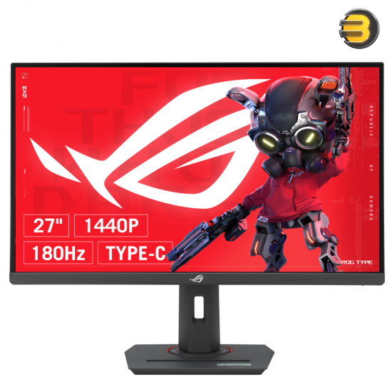 ASUS ROG Strix XG27ACMS 27" QHD 320Hz Fast IPS Gaming Monitor ASUS ROG Strix XG27ACMS 27 inch QHD Fast IPS gaming monitor with 320Hz refresh rate, 0.3ms GTG response, 130% sRGB color gamut and USB-C power delivery