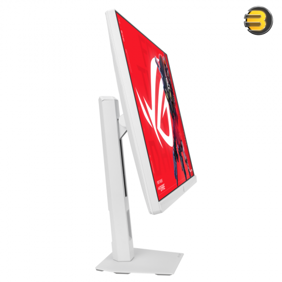 ASUS ROG Strix XG27ACMES-W 27 inch QHD Fast IPS gaming monitor in Moonlight White with 255Hz refresh, 0.3ms response, HDMI 2.1 FRL and USB-C PD