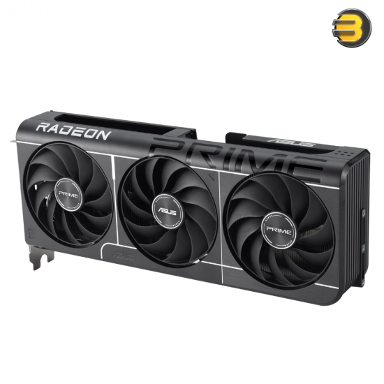 ASUS PRIME Radeon RX 9060 XT OC Edition 16GB GDDR6 ASUS PRIME Radeon RX 9060 XT OC Edition 16GB GDDR6 graphics card with AMD RDNA 4 architecture, 3330 MHz boost clock and PRIME-series cooling