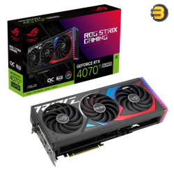 ASUS ROG Strix RTX 4070 Ti SUPER 16GB GDDR6X OC Edition Gaming Graphics Card — PCIe 4.0, DLSS 3, Massive vented backplate, Power sensing, Aura Sync