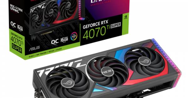ASUS ROG Strix RTX 4070 Ti SUPER OC Edition Gaming Graphics Card