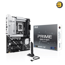 ASUS PRIME Z890-P WIFI Z890 — LGA 1851 ATX motherboard, Intel Core Ultra Series 2 Ready, Advanced AI PC-ready, 14+1+1+2 power stage, DDR5, PCIe 5.0, Thunderbolt 4 USB Type-C, 4x M.2, Wi-Fi 7, 2.5Gb