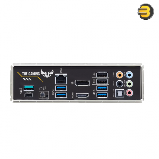 ASUS TUF Gaming B550-Plus ATX Motherboard, AMD AM4 Socket — 8+2 DrMOS Power, PCIe 4.0 M.2 & USB 3.2 Gen 2 Type-A/Type-C, 2.5 Gb Ethernet, Realtek S1200A Audio with DTS Custom, AI Noise-Canceling Mic, Fan Xpert 4, Aura RGB, Thunderbolt 3 Header