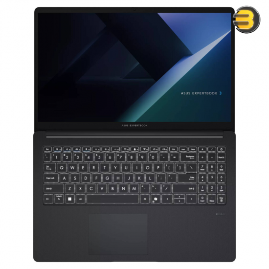 ASUS ExpertBook B1 B1503CVA 15.6 inch FHD business laptop in Gentle Grey with Intel Core 7 150U, 8GB DDR5, 512GB SSD, TPM 2.0 and privacy shutter