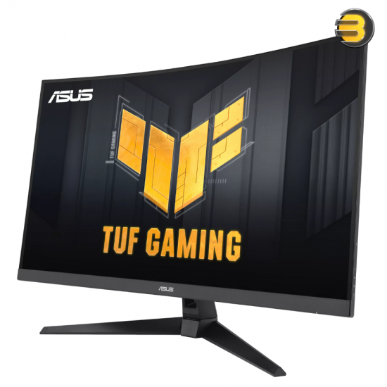 ASUS TUF Gaming VG27WQ3B 27" Curved QHD 180Hz Monitor ASUS TUF Gaming VG27WQ3B 27 inch curved QHD Fast VA monitor with 180Hz refresh, 1500R curvature, 5000:1 contrast and ELMB technology