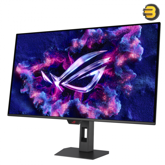 ASUS ROG Strix OLED XG32UQWMS 31.5 inch 4K UHD WOLED gaming monitor with TrueBlack Glossy surface, dual mode 240Hz/480Hz, 0.03ms GTG response and 1500 nits HDR peak brightness