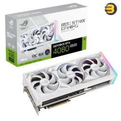 ASUS ROG Strix GeForce RTX 4080 SUPER 16GB GDDR6X OC Edition White — DLSS 3 and chart-topping thermal performance.