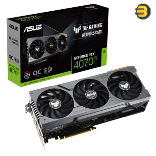 ASUS TUF Gaming RTX 4070 Ti OC Edition Gaming Graphics Card (PCIe 4.0, 12GB GDDR6X, HDMI 2.1a, DisplayPort 1.4a) ASUS TUF Gaming RTX 4070 Ti OC Edition Gaming Graphics Card (PCIe 4.0, 12GB GDDR6X, HDMI 2.1a, DisplayPort 1.4a)