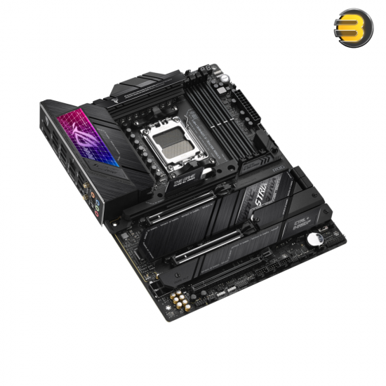 ASUS ROG STRIX X670E-E GAMING WIFI 6E AM5 - LGA 1718 - ATX Gaming Motherboard  DDR5  — 18+2 power stages,PCIe 5.0, 4x M.2 slots with heatsinks, USB 3.2 Gen 2x2, WiFi 6E, AI Cooling II,PCIe Slot Q-Release, M.2 Q-Latch