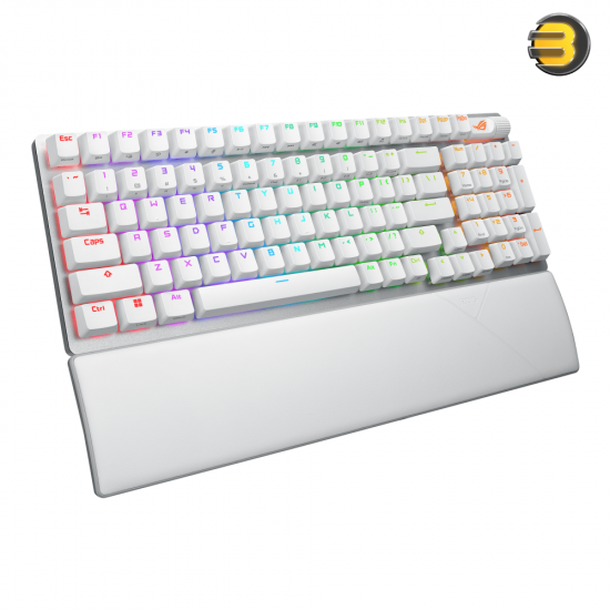 ASUS ROG Strix Scope II 96 Wireless gaming keyboard with RGB lighting and compact 96 percent layout