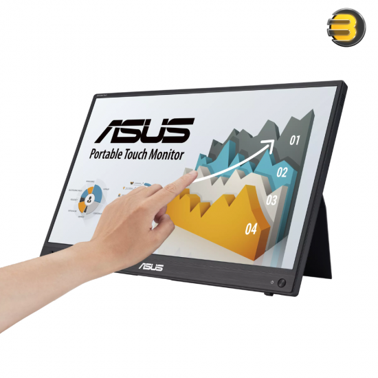 ASUS ZenScreen Touch MB16AMTR 15.6" Full HD Portable Touch Monitor ASUS ZenScreen Touch MB16AMTR 15.6 inch portable touch monitor with Full HD IPS panel, 10-point capacitive touch, built-in battery and USB Type-C connectivity