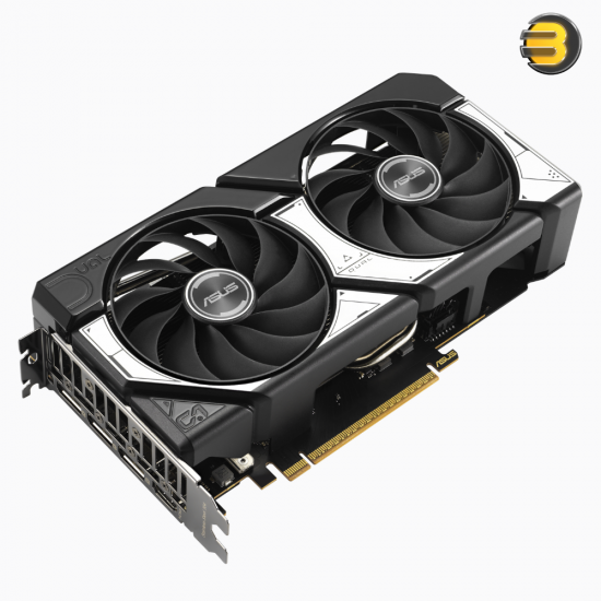 ASUS Dual GeForce RTX 5060 8GB GDDR7 OC Edition Graphics Card — PCIe 5.0, 3840 CUDA Cores, 2565 MHz OC Clock, 28 Gbps Memory Speed, 128-bit Memory Interface, 2.5-Slot, Dual Axial-tech Fans, HDMI 2.1b, 3x DisplayPort 2.1b, 550W PSU Recommended