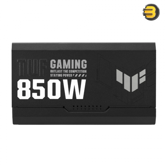 ASUS TUF Gaming 850W 80Plus Gold Fully Modular Power Supply — ATX 3.0 Compatible 80+ Gold Certified, Military-grade, Dual Ball Bearing, Axial-tech Fan, PCB Coating, Black - 90YE00S2-B0NA00