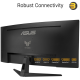 ASUS TUF Gaming VG34VQ3B 34" UWQHD Curved Gaming Monitor ASUS TUF Gaming VG34VQ3B 34 inch ultrawide curved gaming monitor with UWQHD resolution, 180Hz refresh rate, 1500R curvature and AMD FreeSync Premium