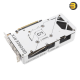 ASUS Dual GeForce RTX 5060 White OC Edition 8GB GDDR7 — PCIe 5.0, 3840 CUDA cores, 28 Gbps, 128-bit, Boost up to 2565 MHz, 3x DisplayPort 2.1b + 1x HDMI 2.1b, 2.5‑slot, Axial‑tech fans with 0dB mode, SFF‑ready, recommended PSU 550W
