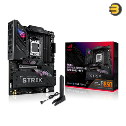 ASUS ROG STRIX B850-E GAMING WIFI – AMD ATX motherboard with 16+2+2 power, Dynamic OC Switcher, Core Flex, DDR5 AEMP, WiFi 7, 5x M.2, PCIe 5.0 x16 SafeSlots, USB4 & USB Type-C PD, AI Advisor/Overclocking/Networking & Aura Sync RGB