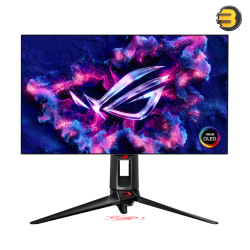 ASUS ROG Swift OLED PG27AQDP Gaming Monitor – 27-inch WOLED, 480Hz, 0.03ms GTG, G‑SYNC Compatible, Custom Heatsink, OLED Care+, AI Assistant, VESA HDR400 True Black, 99% DCI‑P3, True 10‑bit, DisplayWidget Center