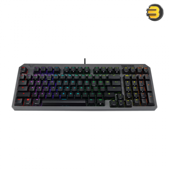 ASUS TUF Gaming K3 Gen II compact optical-mechanical RGB gaming keyboard with 97-key layout