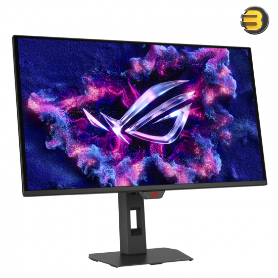 ASUS ROG Strix OLED XG27AQDMES 26.5 inch QD-OLED gaming monitor with QHD 2560x1440 resolution, 240Hz refresh rate, 0.03ms GTG response and anti-reflection coating