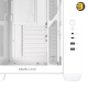 ASUS A32 ATX Dual-Chamber PC Case White - Panoramic Design, Supports Up to 420mm Graphics Cards, 360mm Radiators, and CPU Air Coolers Up to 165mm, Sleek High-Performance Gaming Chassis