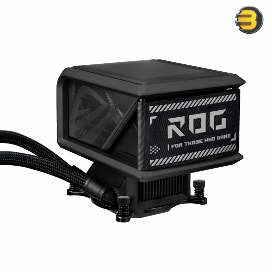 ASUS ROG Ryuo IV SLC 360 ARGB All-in-One Liquid CPU Cooler — 360mm Radiator, 3x 120mm ARGB PWM Fans, 6.67 Inch Curved 2K AMOLED Display, Asetek Pump, Copper CPU Plate, Intel & AMD Compatible, Aura Sync RGB