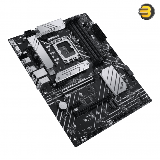 ASUS PRIME B660-PLUS D4 LGA 1700 (Intel 12th Gen) ATX Motherboard (PCIe 4.0, DDR4, 3xM.2 slots, 2.5Gb LAN, rear USB 3.2 Gen 2x2 Type-C, front USB 3.2 Gen 1 Type-C)
