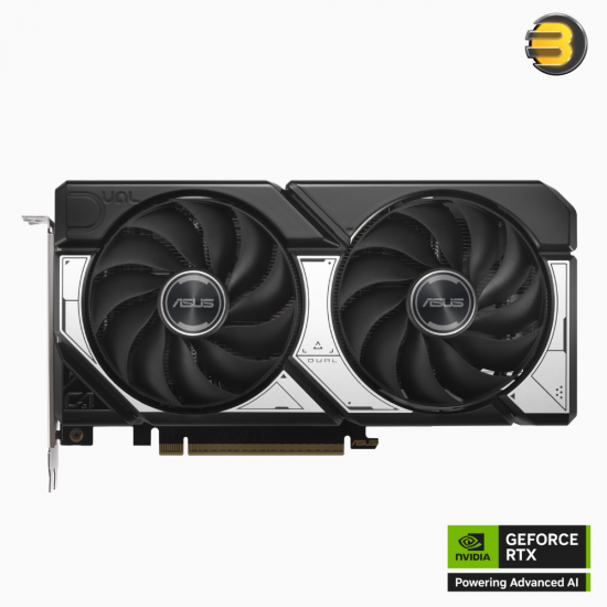 ASUS Dual GeForce RTX 5060 Ti 16GB GDDR7 OC Edition Graphics Card — 2.5-Slot, PCIe 5.0, 4608 CUDA Cores, 2632 MHz OC Clock, 28 Gbps Memory Speed, 128-bit Memory Interface, 2x Axial-tech Fans, HDMI 2.1b, 3x DisplayPort 2.1b, 550W PSU Recommended ASUS Dual GeForce RTX 5060 Ti 16GB GDDR7 OC Edition Graphics Card — 2.5-Slot, PCIe 5.0, 4608 CUDA Cores, 2632 MHz OC Clock, 28 Gbps Memory Speed, 128-bit Memory Interface, 2x Axial-tech Fans, HDMI 2.1b, 3x DisplayPort 2.1b, 550W PSU Recommended