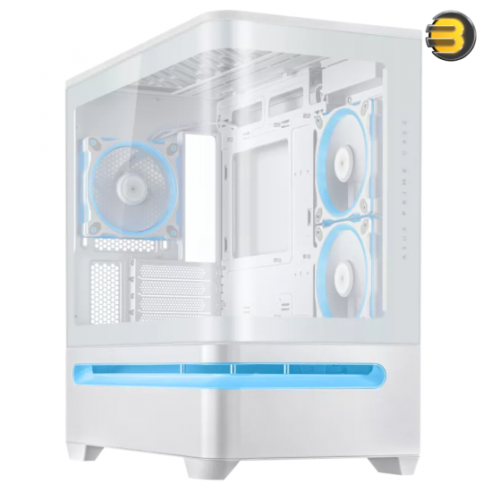 ASUS Prime AP202 ARGB mATX Case White – Curved Glass Panel, Supports up to 420 mm GPU, Patented Slot Vent Airflow ASUS Prime AP202 ARGB mATX Case White – Curved Glass Panel, Supports up to 420 mm GPU, Patented Slot Vent Airflow