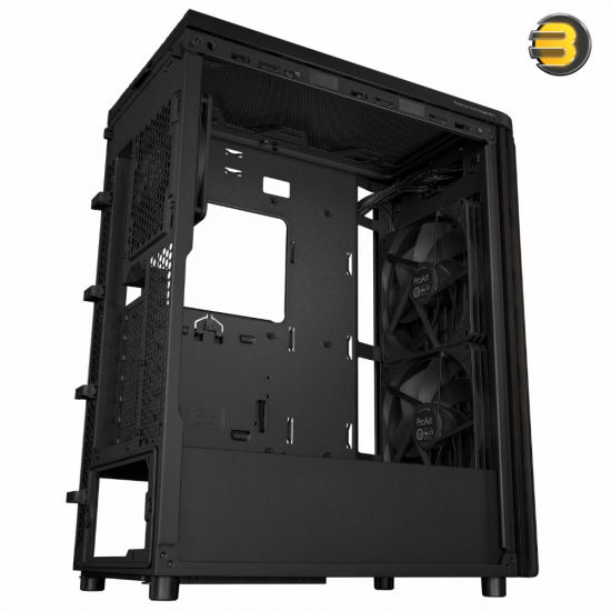 ASUS ProArt PA401 Wood Edition Metal Panel ATX Mid-Tower Case — FSC-Certified Ash Wood Front, Dual 160mm Front Fans, 120mm Rear Fan, Integrated PWM Fan Hub, USB 3.2 Gen 2x2 Type-C, Supports Up to 315mm GPU, 240mm Top Radiator, Dust Filters