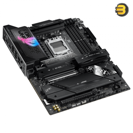 ASUS ROG STRIX X870E-E GAMING WIFI — AMD AM5 X870 ATX motherboard 18+2+2 power stages, Dynamic OC Switcher, Core Flex, DDR5 AEMP, WiFi 7, 5x M.2, PCIe 5.0, Q-Release Slim, USB4, AI OCing & Networking