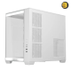 ASUS A32 PLUS ATX Mid-Tower Case (White) – Dual-Chamber Design, Panoramic Tempered Glass Panels, Supports 360 mm Radiators & 420 mm GPUs