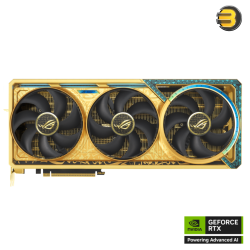 ASUS ROG Astral GeForce RTX 5090 Dhahab OC Edition Graphics Card, 32GB GDDR7 512-Bit Memory, 2580 MHz Boost Clock, 21760 CUDA Cores, 28 Gbps Memory Speed, Gold