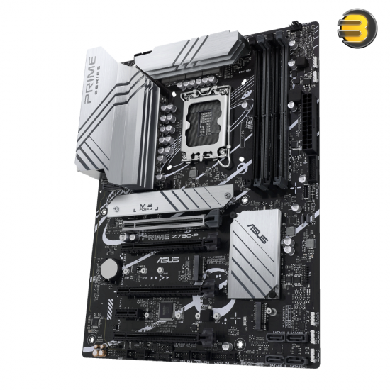 ASUS PRIME Z790-P ATX Motherboard Intel LGA1700 Socket — Intel Z790 Chipset, Supports 14th/13th/12th Gen Intel Core, Pentium Gold & Celeron CPUs, 4x DDR5 DIMM Slots up to 192GB 7200+(OC), PCIe 5.0 x16 Slot, 3x M.2 Slots, 4x SATA 6Gb/s, Realtek 2.5Gb E