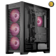 ASUS TUF Gaming GT302 ARGB Mid Tower Computer Case — 4x Pre-Installed Fan 140mm aRGB Fans, Up to 360mm Radiator & 7x Fan Support, 1x 3.5mm, 2x USB-A, & 1x USB-C I/O - Black