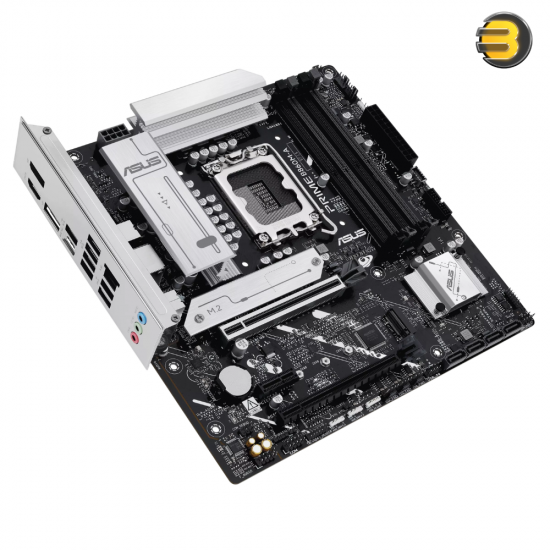 ASUS PRIME B860M-A-CSM Micro ATX LGA1851 DDR5 Motherboard ASUS PRIME B860M-A-CSM Micro ATX motherboard with LGA1851 socket, DDR5 slots, USB 20Gbps Type-C and PCIe 5.0 support