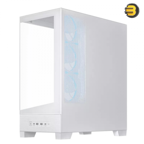 ASUS A31 PLUS Mid Tower ATX Case White — Tempered Glass Front & Side Panels, 4x 120mm ARGB Fans Pre-installed, Support for Hidden-Connector Motherboards, Up to 360mm Radiator & 380mm GPU, USB 3.2 Gen2x2 Type-C ASUS A31 PLUS Mid Tower ATX Case White — Tempered Glass Front & Side Panels, 4x 120mm ARGB Fans Pre-installed, Support for Hidden-Connector Motherboards, Up to 360mm Radiator & 380mm GPU, USB 3.2 Gen2x2 Type-C