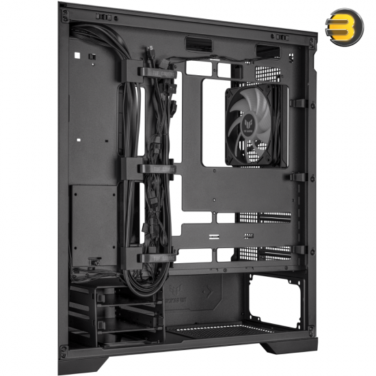 ASUS TUF Gaming GT302 ARGB Mid Tower Computer Case — 4x Pre-Installed Fan 140mm aRGB Fans, Up to 360mm Radiator & 7x Fan Support, 1x 3.5mm, 2x USB-A, & 1x USB-C I/O - Black