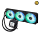 ASUS Prime LC 360 ARGB LCD AIO Liquid CPU Cooler — 2.3-inch LCD for CPU/GPU stats, Asetek pump, 3×120mm daisy‑chain ARGB fans, reinforced sleeved tubing, Intel LGA 1851/1700/1200/115x & AMD AM5/AM4