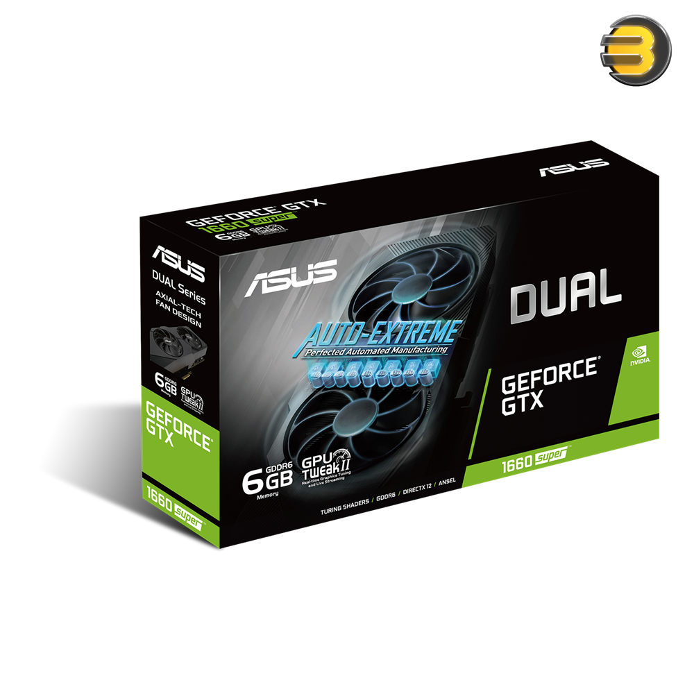 ASUS Dual GTX 1660 SUPER 6GB GDDR6 EVO