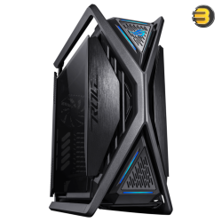 ASUS ROG Hyperion GR701 BTF Edition E-ATX Full Tower Case — Dual Tempered Glass, 420mm Dual Radiator Support, 4x 140mm Fans, ARGB, USB 4.0 Type-C