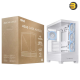 ASUS A31 PLUS Mid Tower ATX Case White — Tempered Glass Front & Side Panels, 4x 120mm ARGB Fans Pre-installed, Support for Hidden-Connector Motherboards, Up to 360mm Radiator & 380mm GPU, USB 3.2 Gen2x2 Type-C ASUS A31 PLUS Mid Tower ATX Case White — Tempered Glass Front & Side Panels, 4x 120mm ARGB Fans Pre-installed, Support for Hidden-Connector Motherboards, Up to 360mm Radiator & 380mm GPU, USB 3.2 Gen2x2 Type-C