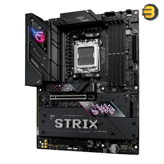 ASUS ROG STRIX B850-E GAMING WIFI – AMD ATX motherboard with 16+2+2 power, Dynamic OC Switcher, Core Flex, DDR5 AEMP, WiFi 7, 5x M.2, PCIe 5.0 x16 SafeSlots, USB4 & USB Type-C PD, AI Advisor/Overclocking/Networking & Aura Sync RGB