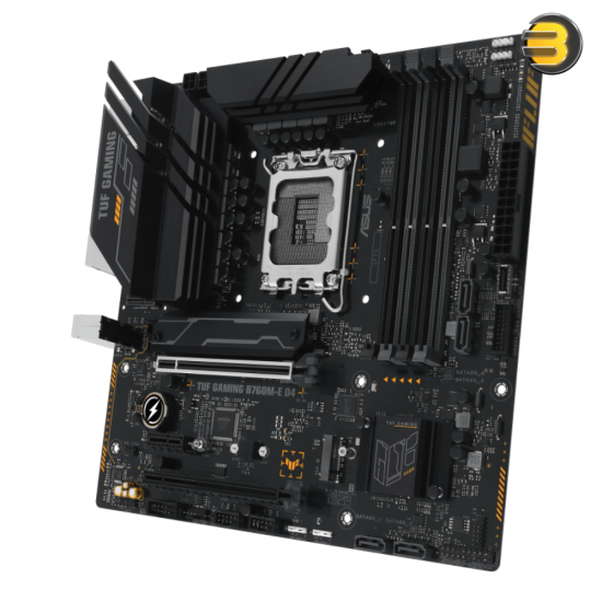 Asus TUF GAMING B760M-E D4 — Intel B760, 1700, Micro ATX, 4 DDR4, HDMI, DP, 2.5G LAN, PCIe4, 2x M.2