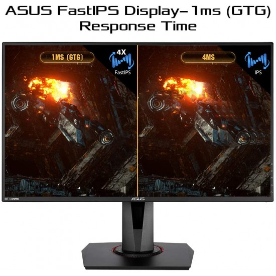 ASUS TUF Gaming VG279QM 27" Full HD 1920 x 1080 1 ms (GTG) 280Hz (Overclocking) 2 x HDMI, DisplayPort G-SYNC ELMB SYNC HDR Built-in Speakers LED Backlit IPS Gaming Monitor