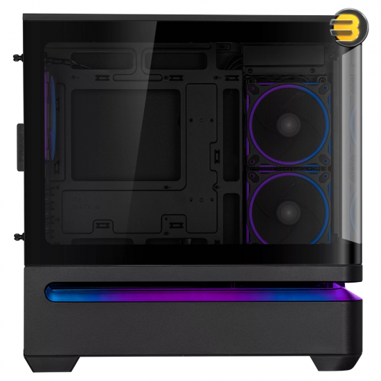 ASUS Prime AP202 ARGB mATX Case Black – Curved Glass Panel, Supports up to 420 mm GPU, Patented Slot Vent Airflow ASUS Prime AP202 ARGB mATX Case Black – Curved Glass Panel, Supports up to 420 mm GPU, Patented Slot Vent Airflow