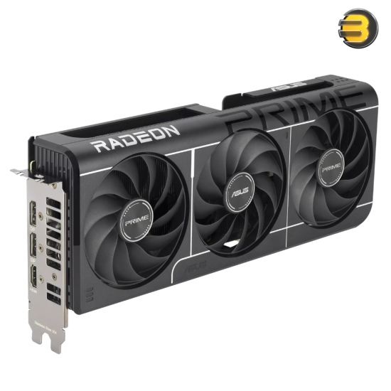 ASUS PRIME Radeon RX 9060 XT OC Edition 16GB GDDR6 ASUS PRIME Radeon RX 9060 XT OC Edition 16GB GDDR6 graphics card with AMD RDNA 4 architecture, 3330 MHz boost clock and PRIME-series cooling