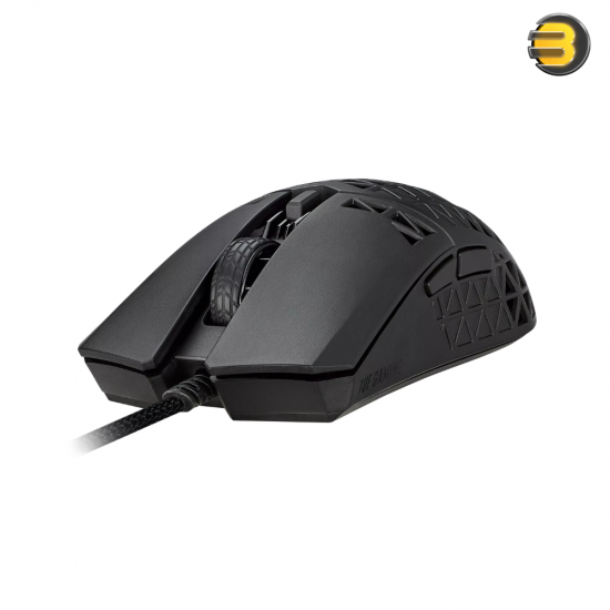 ASUS TUF Gaming M4 Air Ultralight Wired Gaming Mouse ASUS TUF Gaming M4 Air ultralight wired gaming mouse with honeycomb air shell and RGB lighting