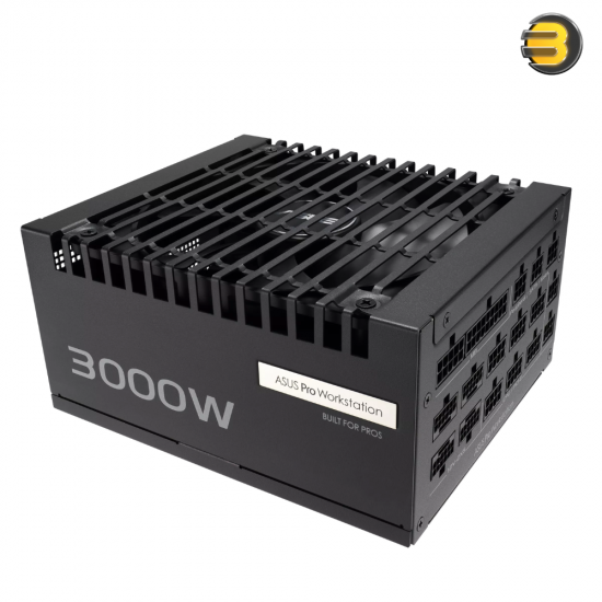 ASUS Pro WS 3000W Platinum fully modular workstation power supply with ATX 3.1 and PCIe 5.1 support