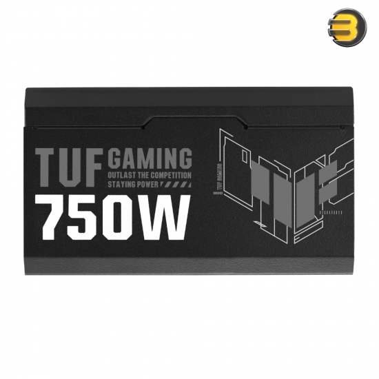 ASUS TUF Gaming 750W Gold — 80+ Gold, ATX 3.1, fully modular, dual ball‑bearing 135mm Axial‑tech fan, military‑grade components, protections (OPP/OVP/UVP/SCP/OCP/OTP), 100–240V input, connectors: 24‑pin ATX, 2x CPU 4+4‑pin, 1x 16‑pin PCIe, 3x PCIe 8‑pin
